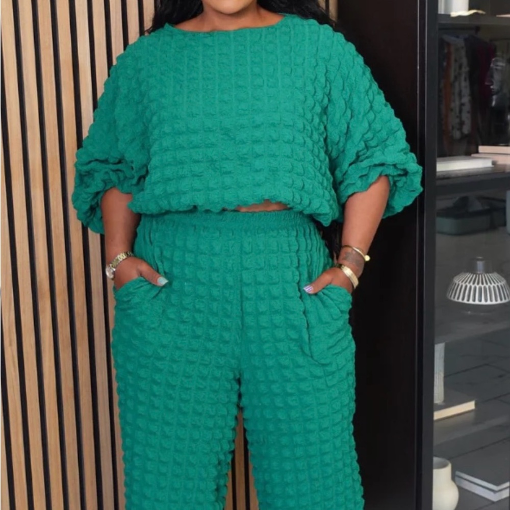 Green Bubbly Set